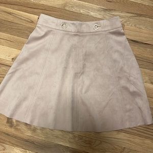 H&M faux suede circle skirt
